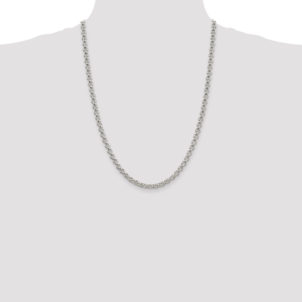 Sterling Silver 5mm Rolo Chain (QFC6-24)
