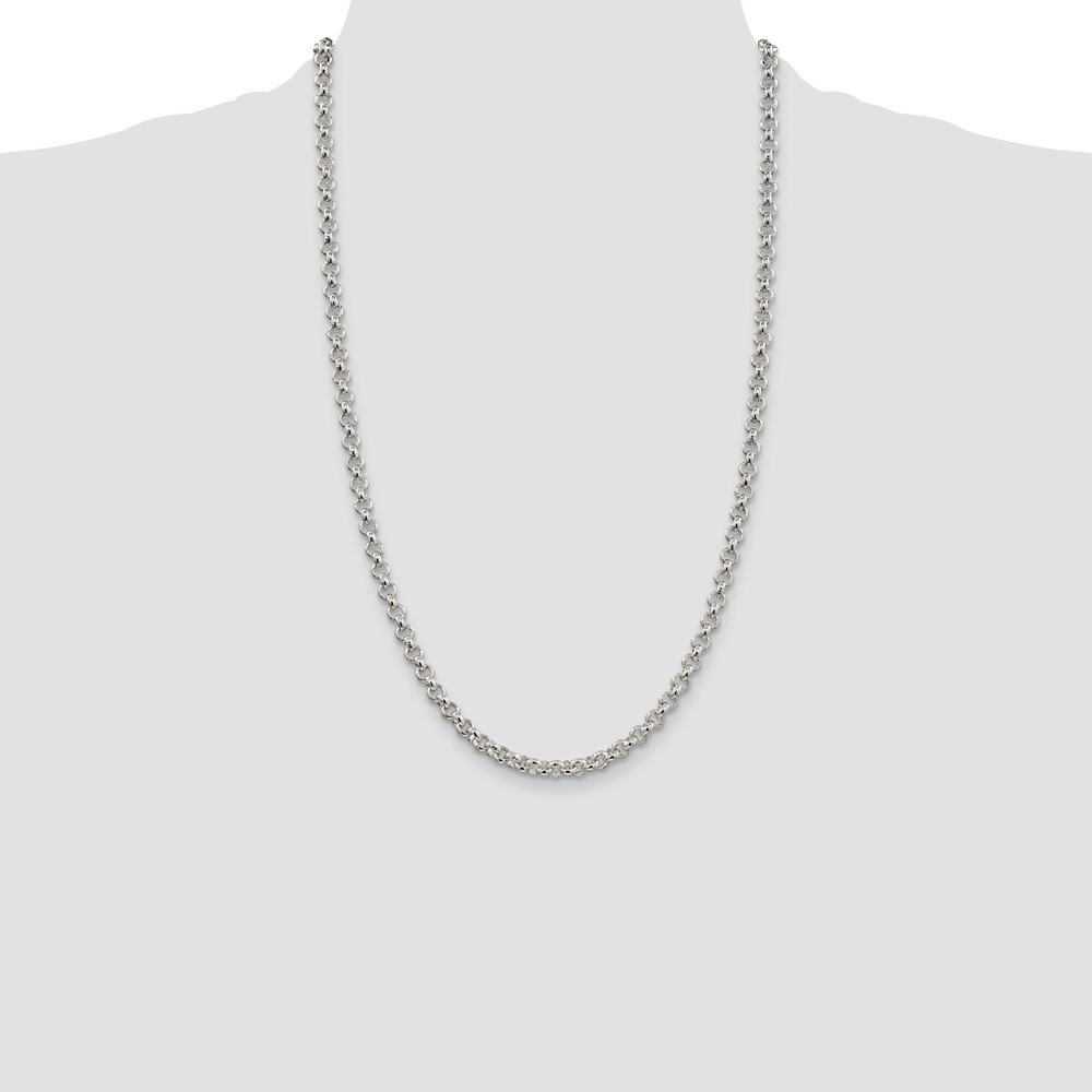 Sterling Silver 5mm Rolo Chain (QFC6-26)