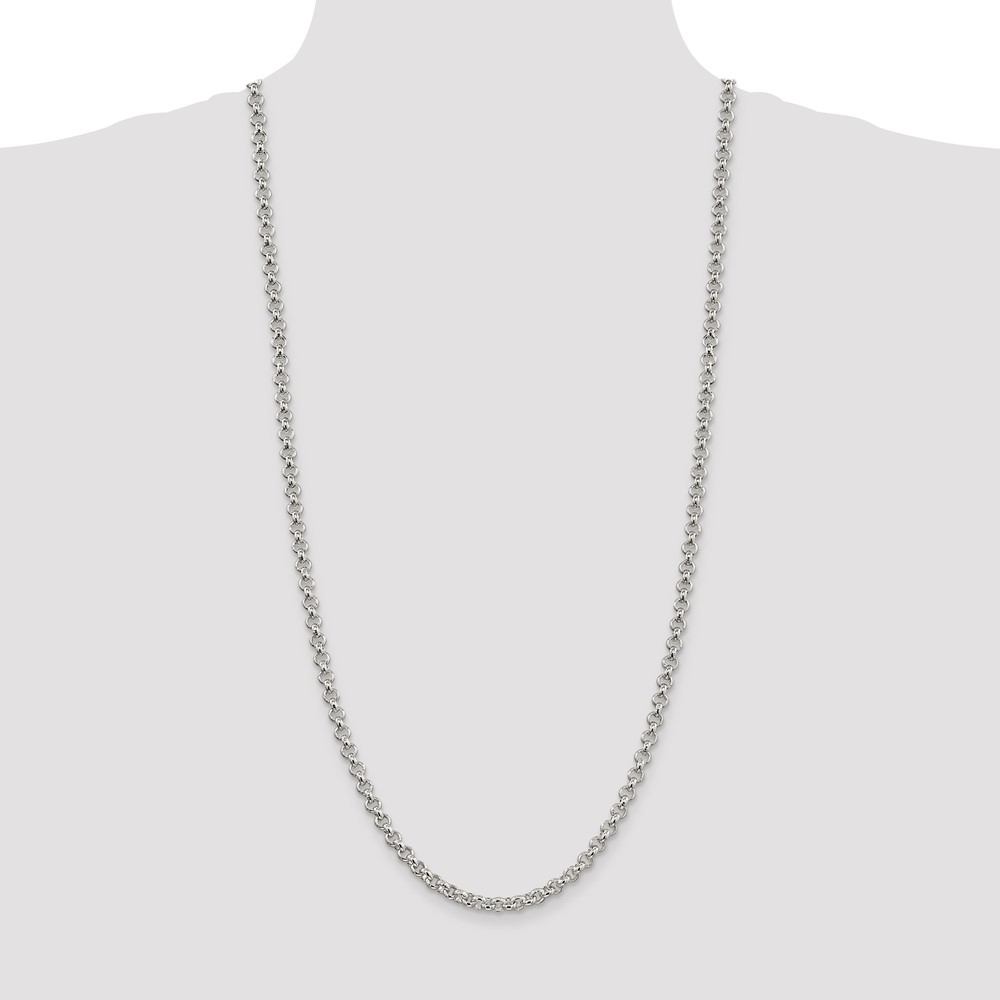 Sterling Silver 5mm Rolo Chain (QFC6-30)