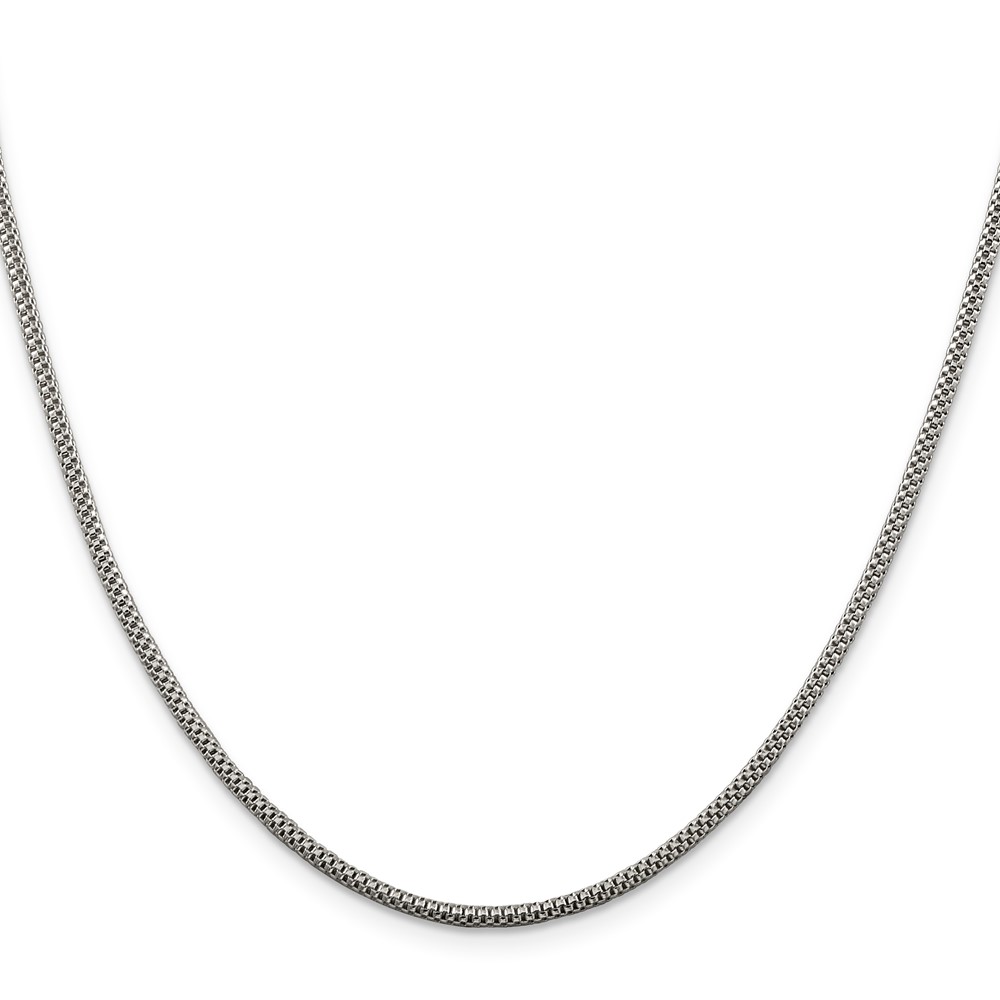 Sterling Silver 2mm Corona Chain (QFC62-18)