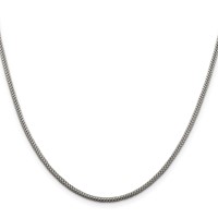 Sterling Silver 2mm Corona Chain view 2