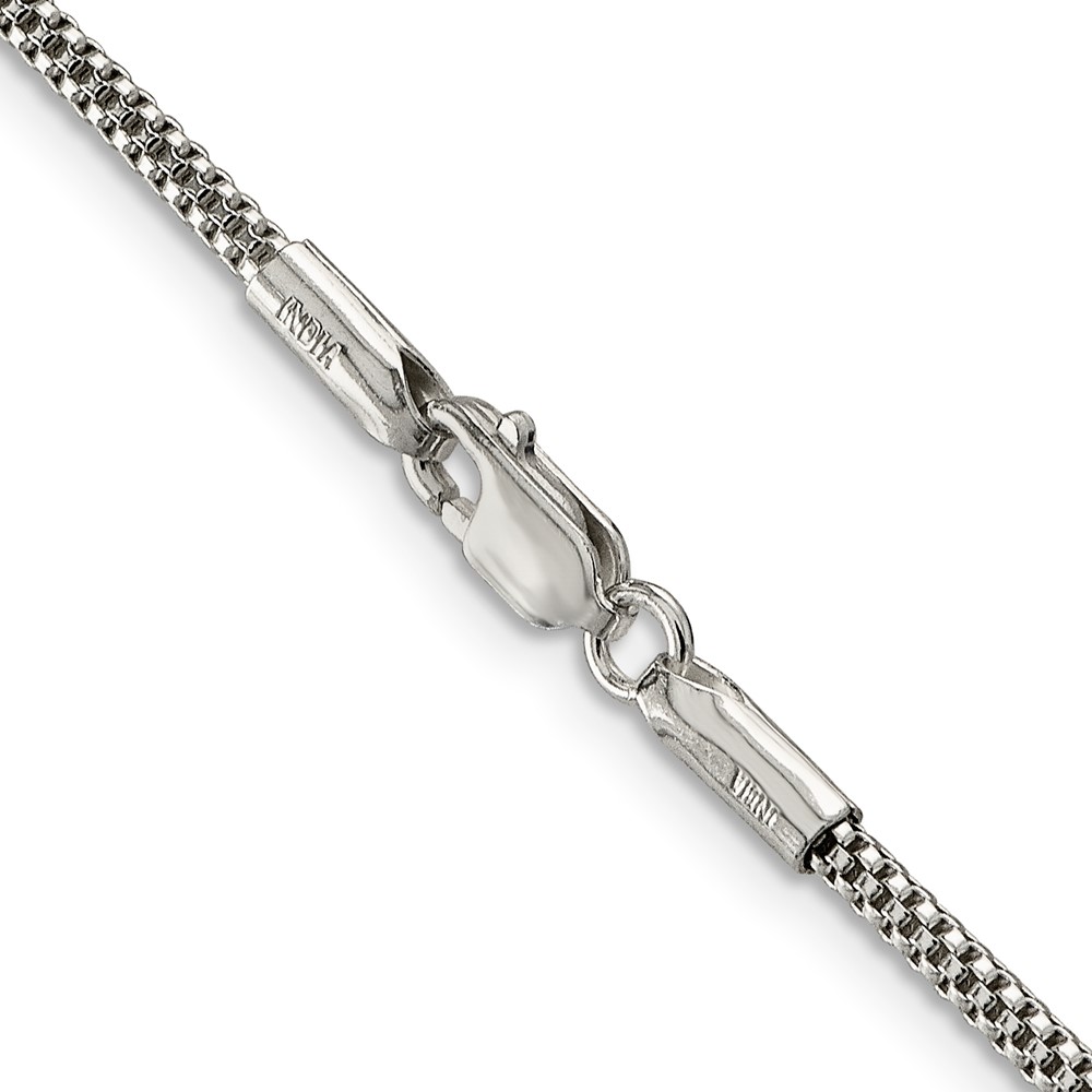 Sterling Silver 2mm Corona Chain (QFC62-18)