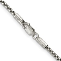 Sterling Silver 2mm Corona Chain view 3