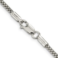 Sterling Silver 2.4mm Corona Chain view 3