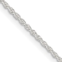 Sterling Silver 1.3mm Loose Rope Chain view 1