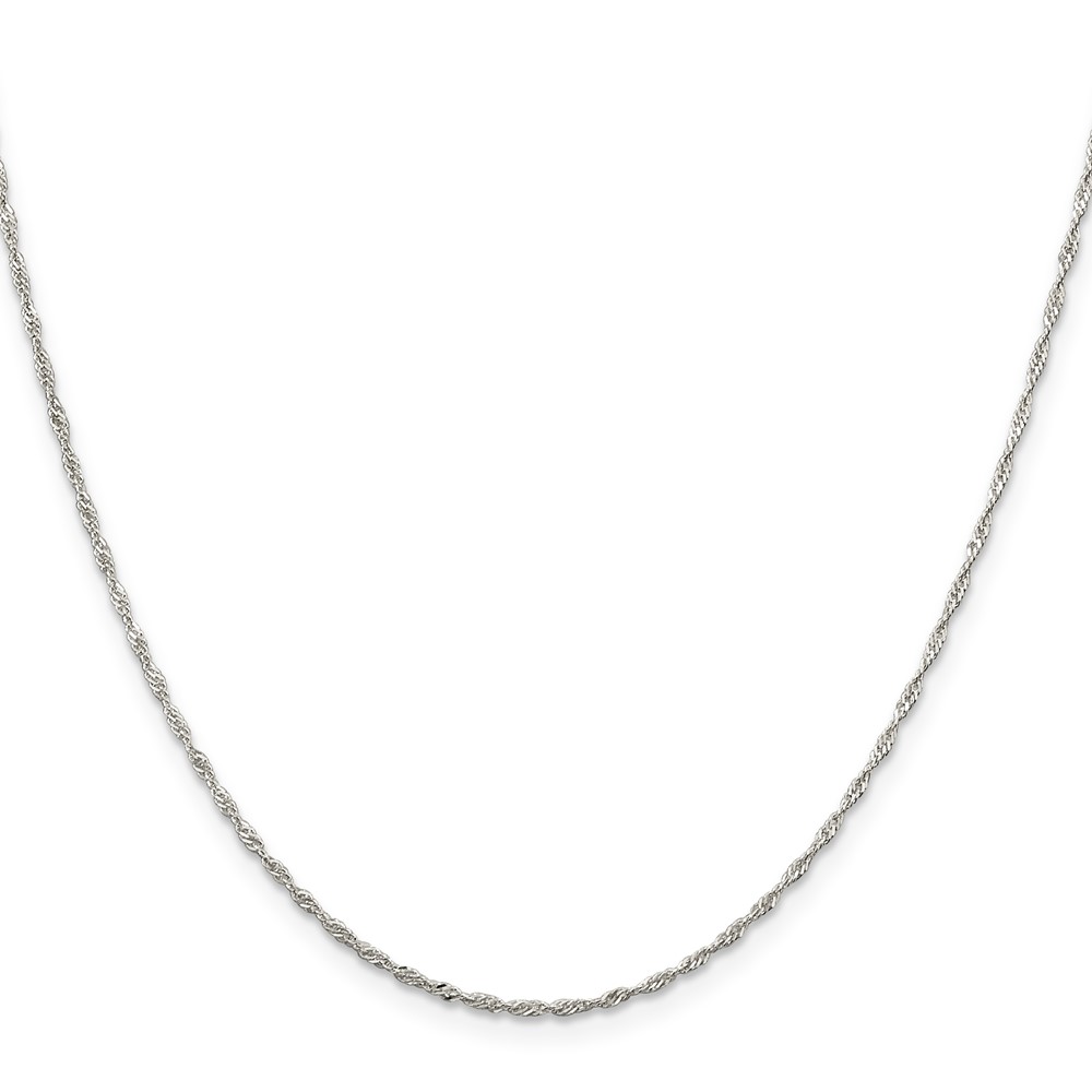 Sterling Silver 1.4mm Singapore Chain (QFC68-14)