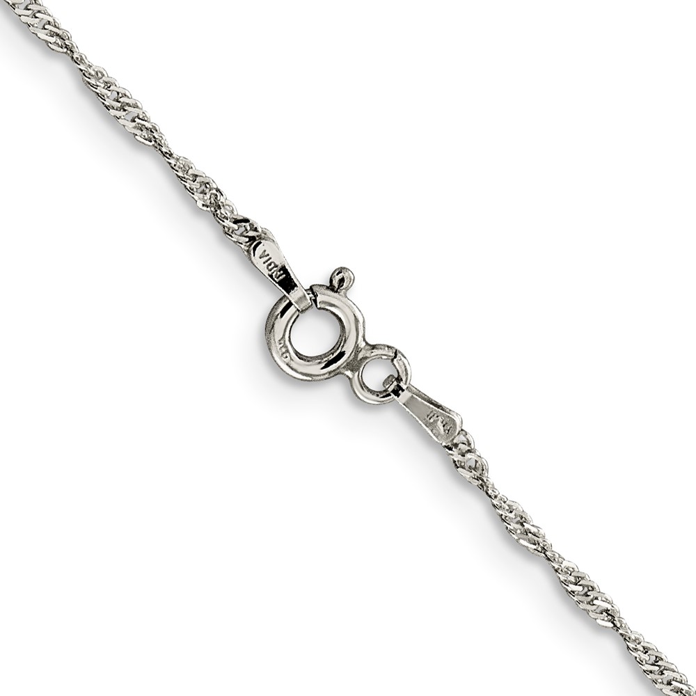 Sterling Silver 1.4mm Singapore Chain (QFC68-14)