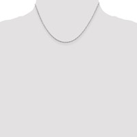 Sterling Silver 1.4mm Singapore Chain view 4