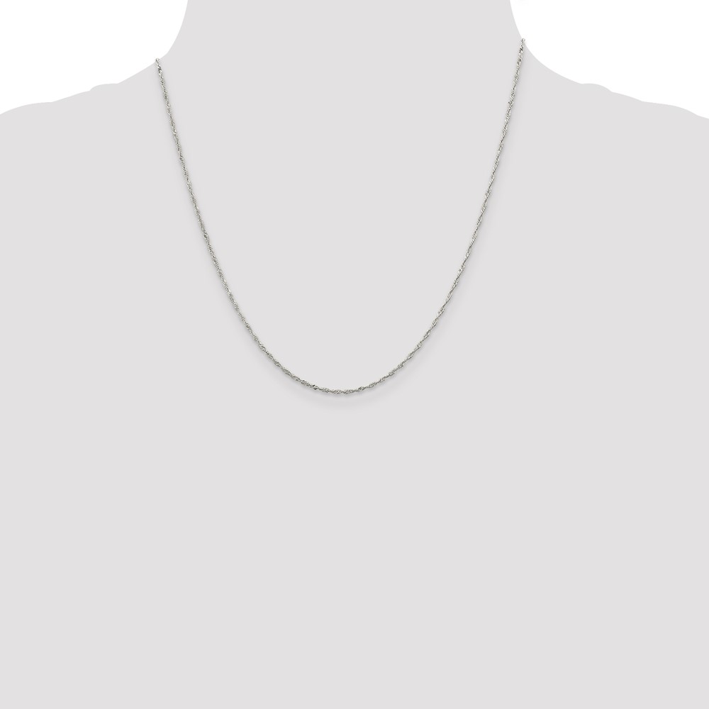 Sterling Silver 1.4mm Singapore Chain (QFC68-20)
