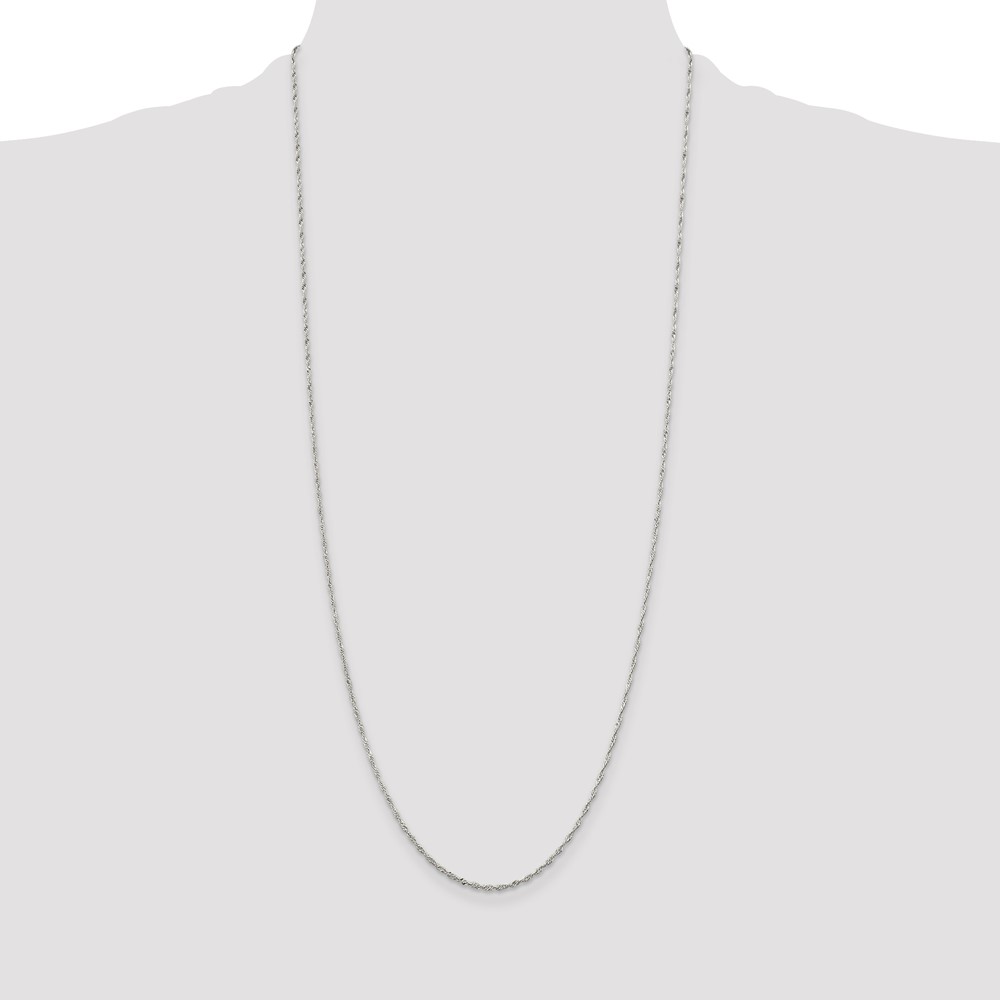 Sterling Silver 1.4mm Singapore Chain (QFC68-30)