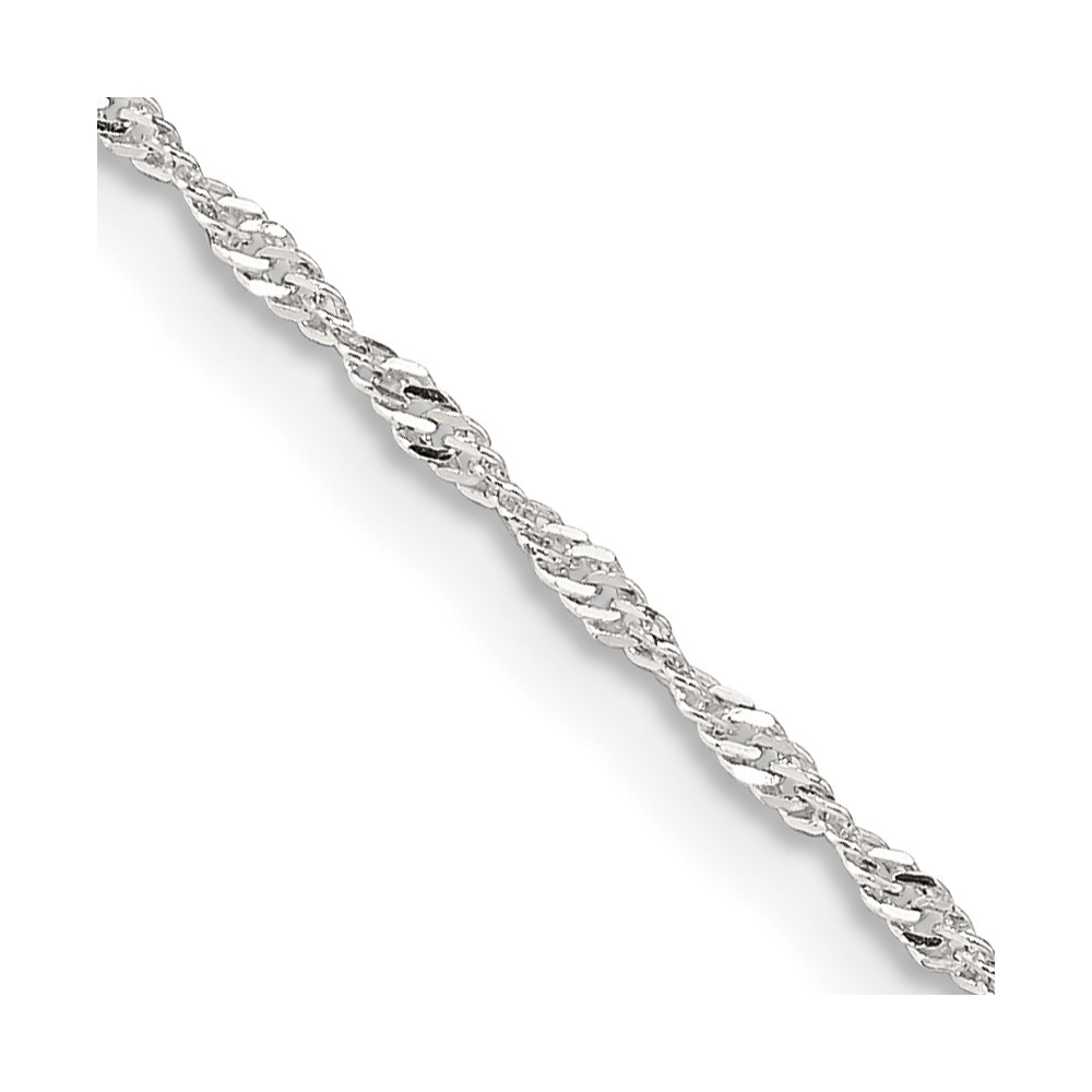 Sterling Silver 1.4mm Singapore Chain (QFC68-14)