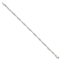 Sterling Silver 3mm Singapore Chain view 2