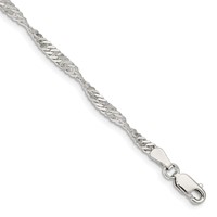 Sterling Silver 3mm Singapore Chain view 1
