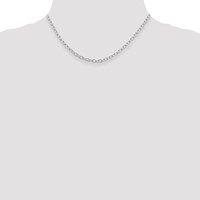 Sterling Silver 3.4mm Oval Cable Chain view 4