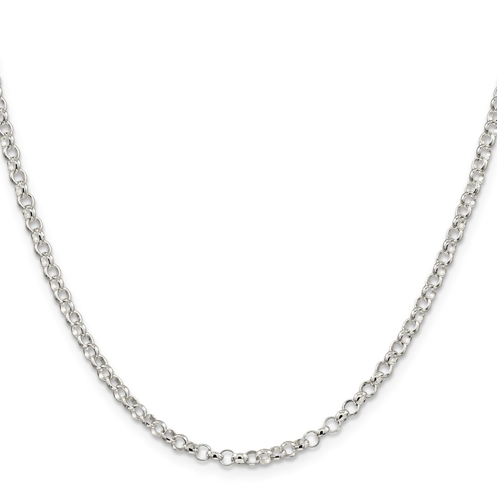 Sterling Silver 3.5mm Rolo Chain (QFC74-28)