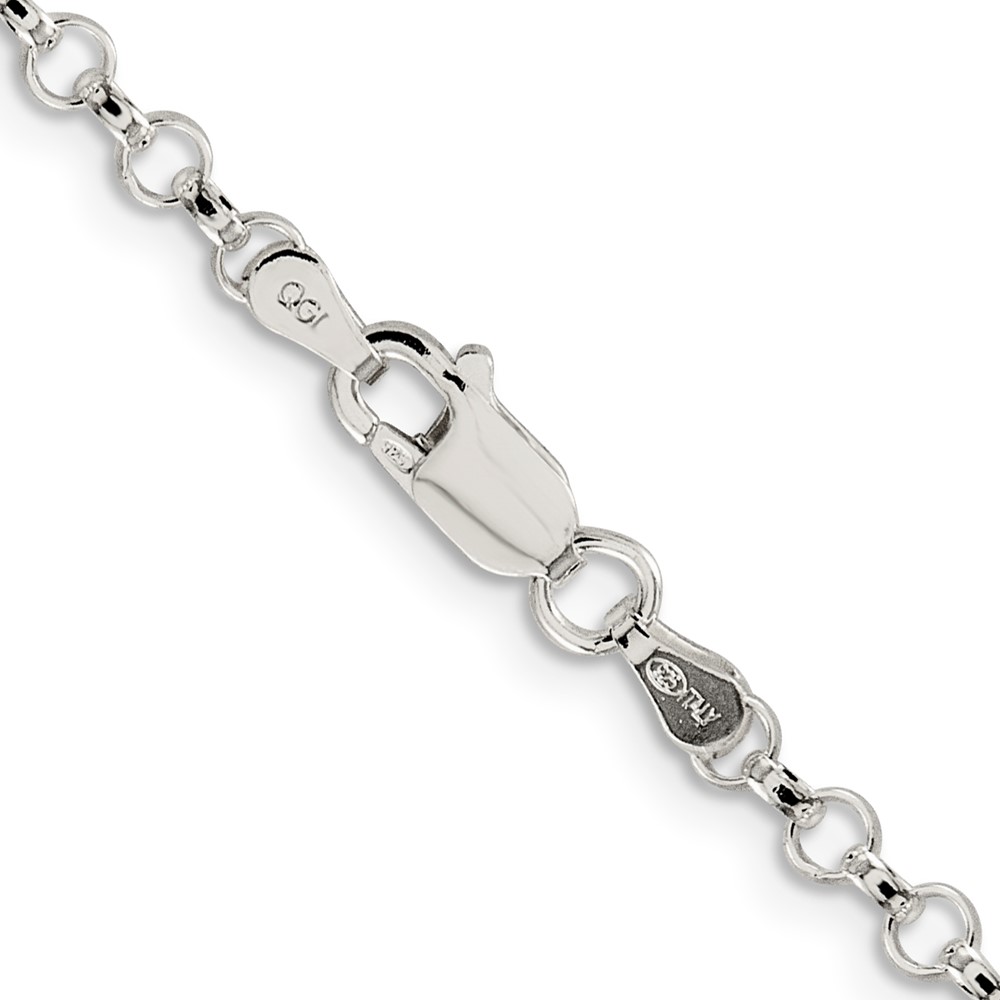 Sterling Silver 3.5mm Rolo Chain (QFC74-28)