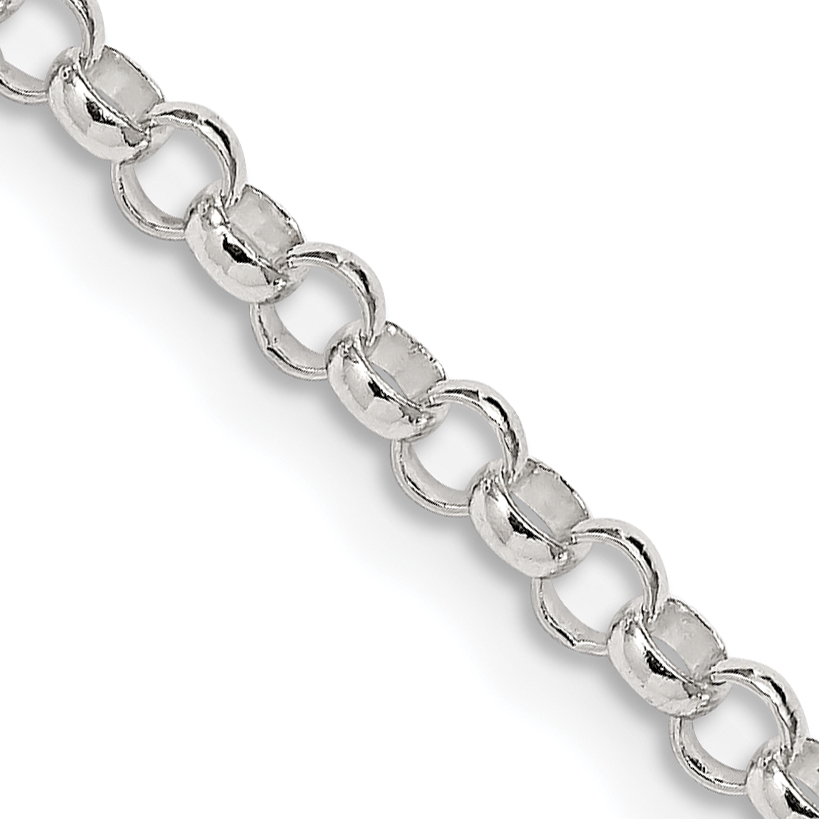 Sterling Silver 3.5mm Rolo Chain (QFC74-16)