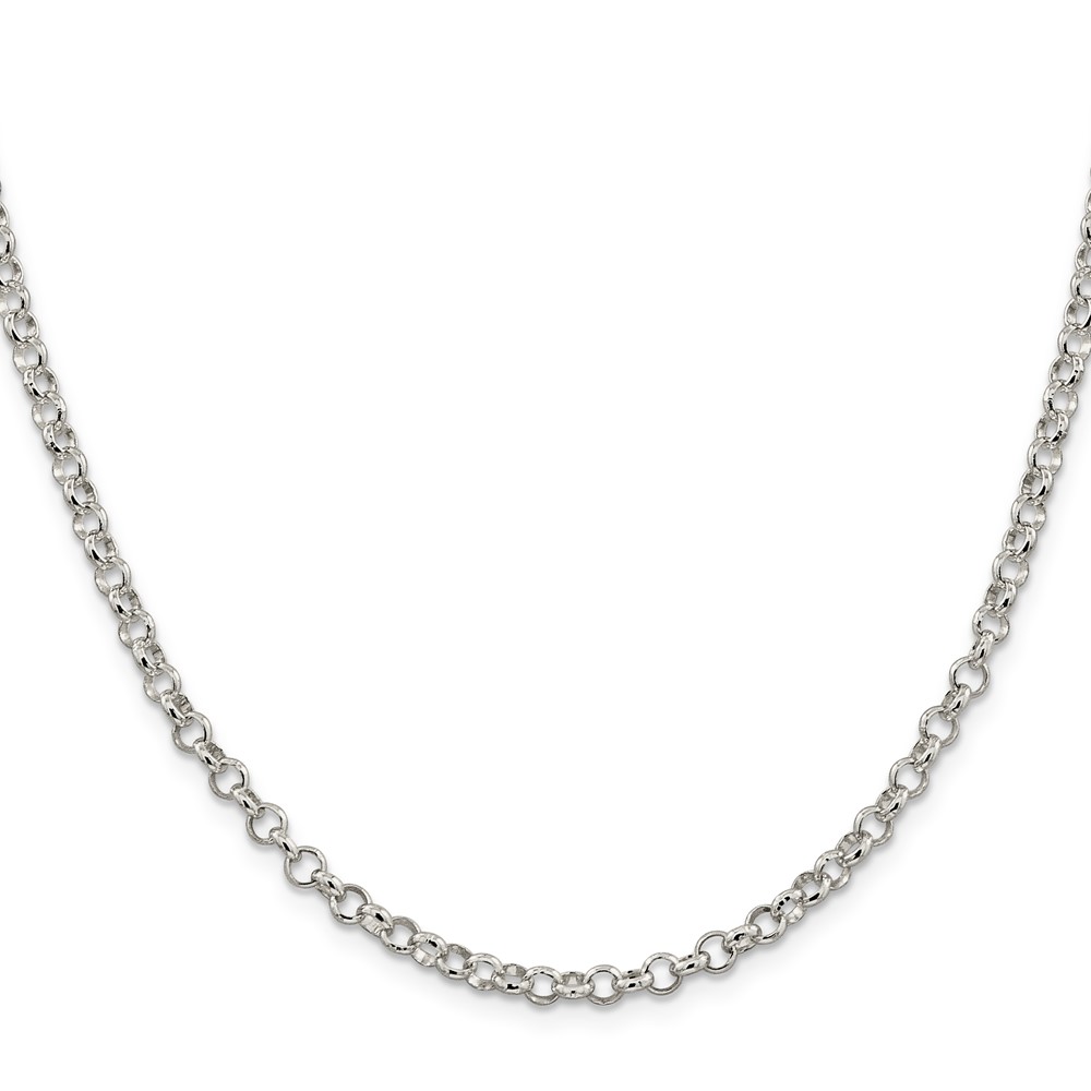 Sterling Silver 4mm Rolo Chain (QFC75-16)
