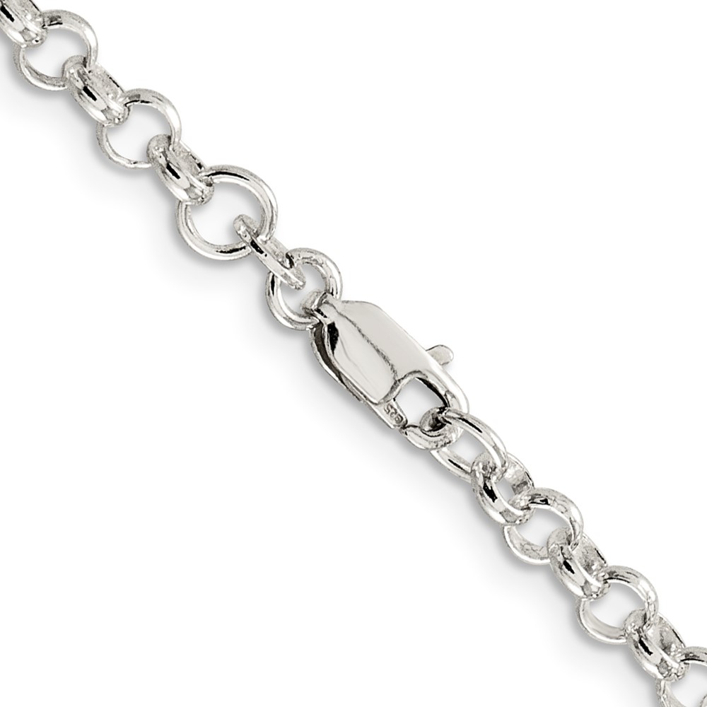 Sterling Silver 4mm Rolo Chain (QFC75-16)
