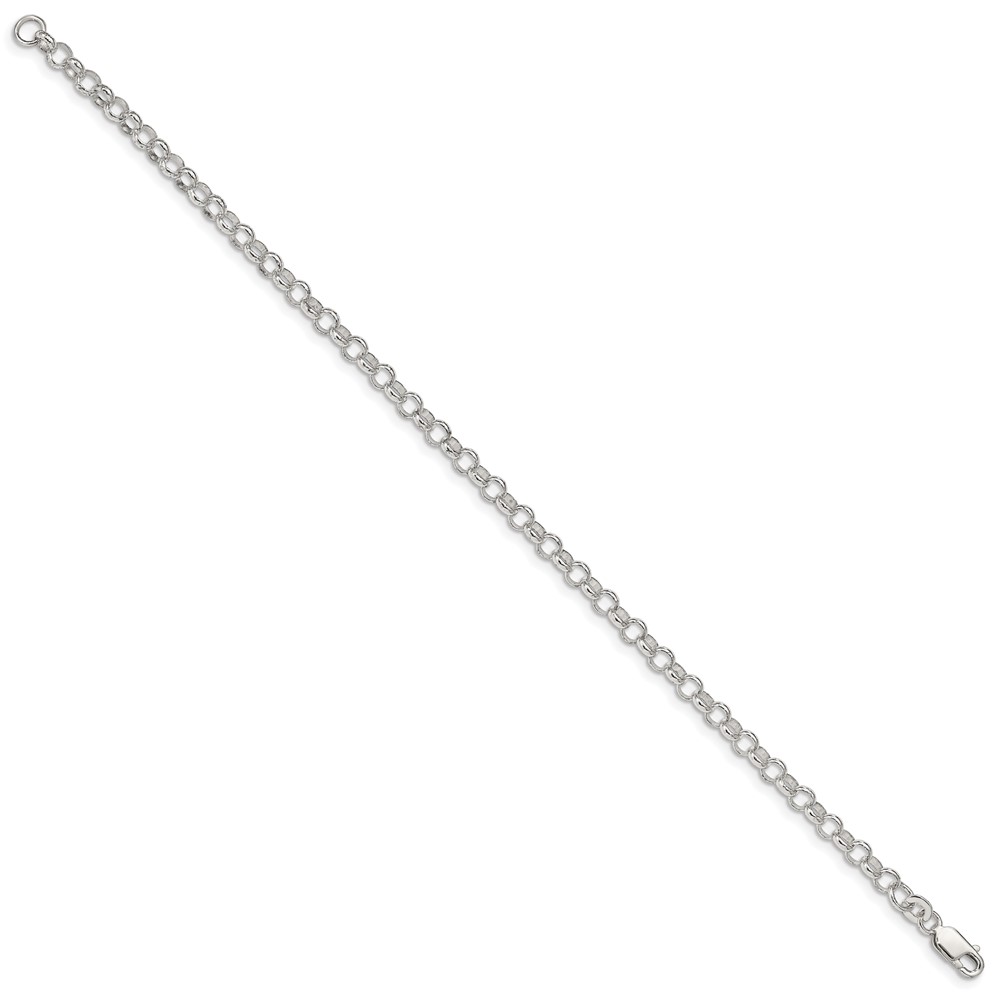 Sterling Silver 4mm Rolo Chain (QFC75-8)