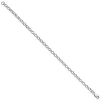 Sterling Silver 4mm Rolo Chain view 2