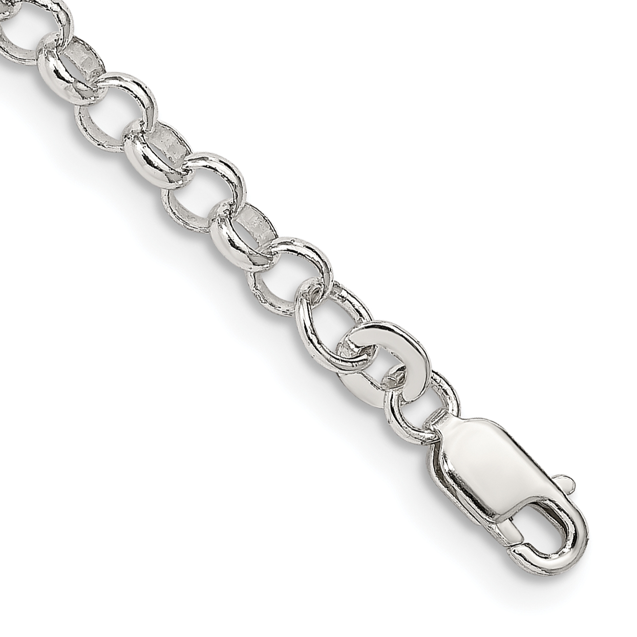 Sterling Silver 4mm Rolo Chain (QFC75-7)