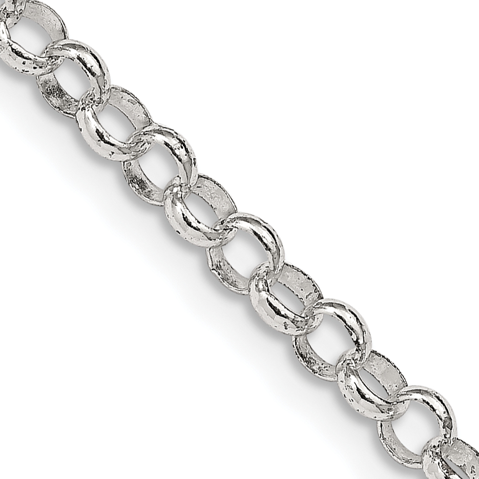 Sterling Silver 4mm Rolo Chain (QFC75-30)