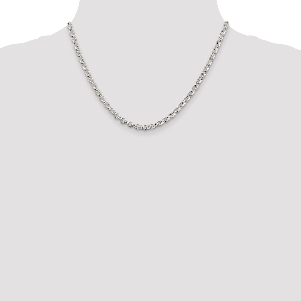 Sterling Silver 4.6mm Rolo Chain (QFC76-18)