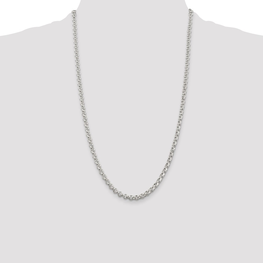 Sterling Silver 4.6mm Rolo Chain (QFC76-26)