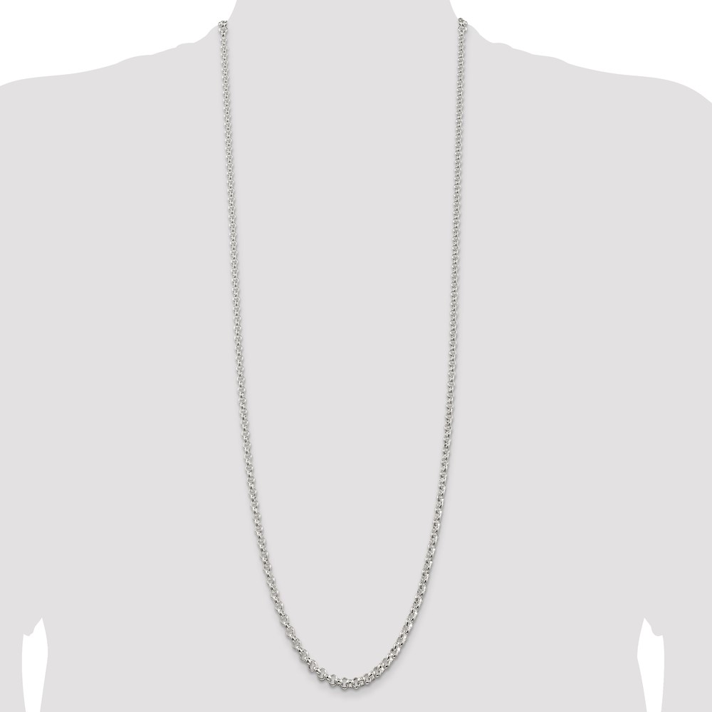 Sterling Silver 4.6mm Rolo Chain (QFC76-36)