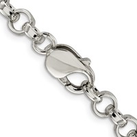 Sterling Silver 6.75mm Rolo Chain view 5