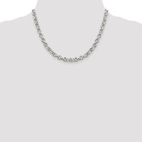 Sterling Silver 6.75mm Rolo Chain view 2