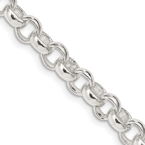 Sterling Silver 6.75mm Rolo Chain