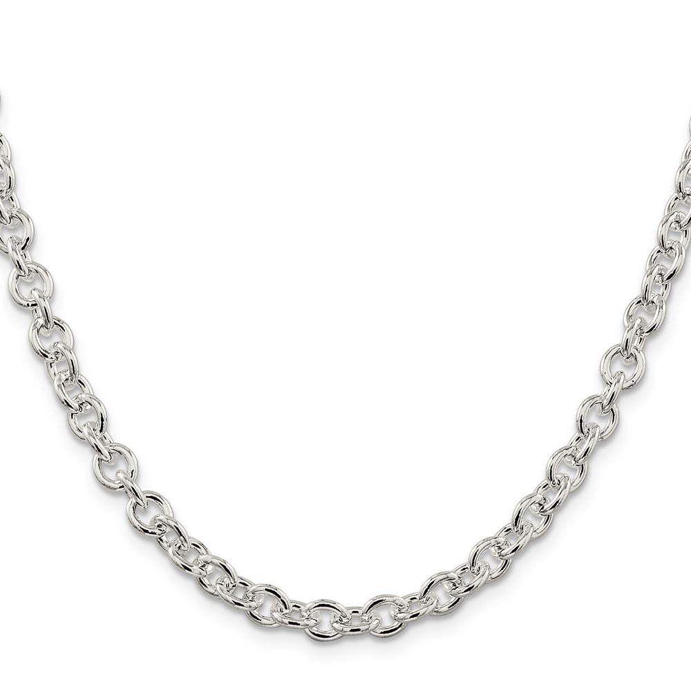 Sterling Silver 6.1mm Cable Chain (QFC8-20)