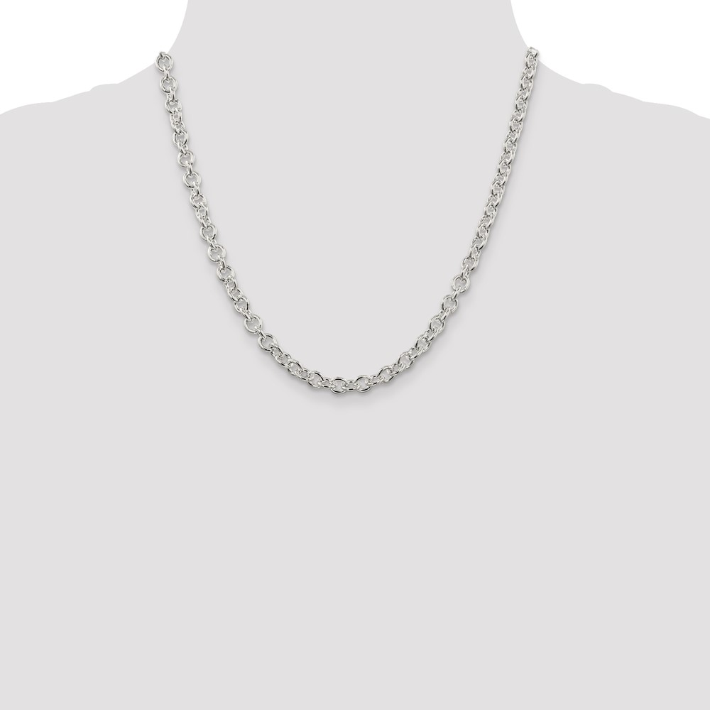 Sterling Silver 6.1mm Cable Chain (QFC8-20)