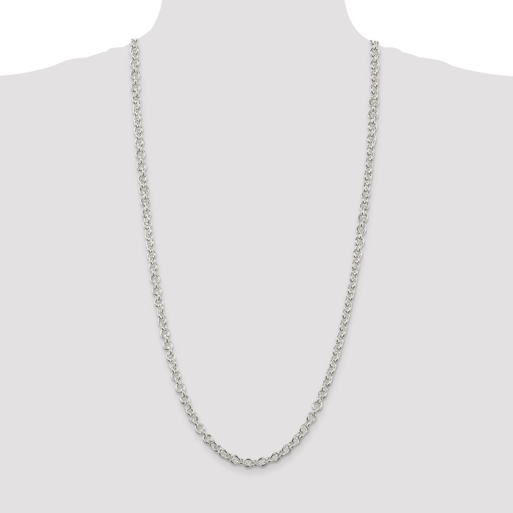 Sterling Silver 6.1mm Cable Chain (QFC8-30)