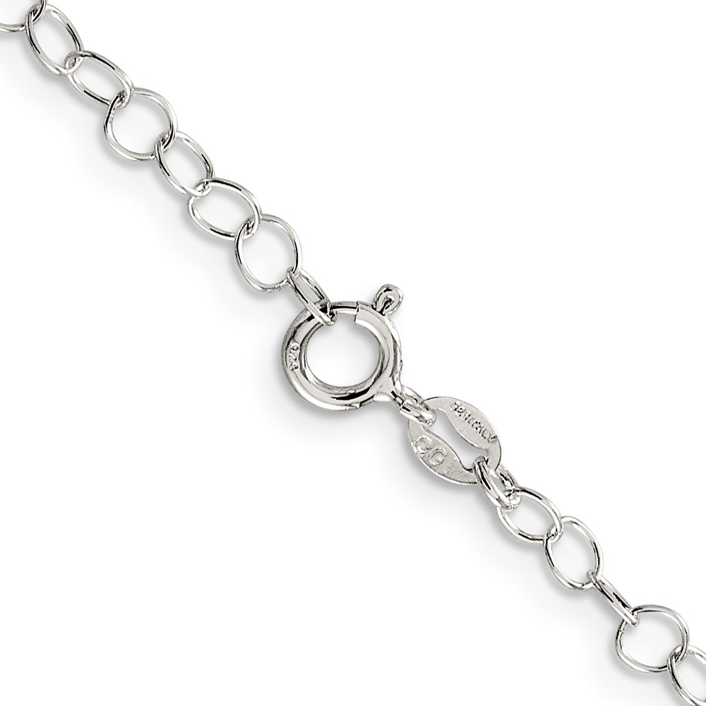 Sterling Silver 3.5mm Fancy Cable Chain (QFC82-24)