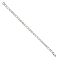 Sterling Silver 4.4mm Oval Fancy Rolo Chain view 2