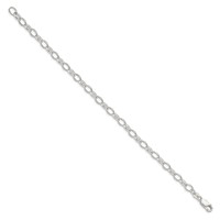 Sterling Silver 5mm Fancy Rolo Chain view 2