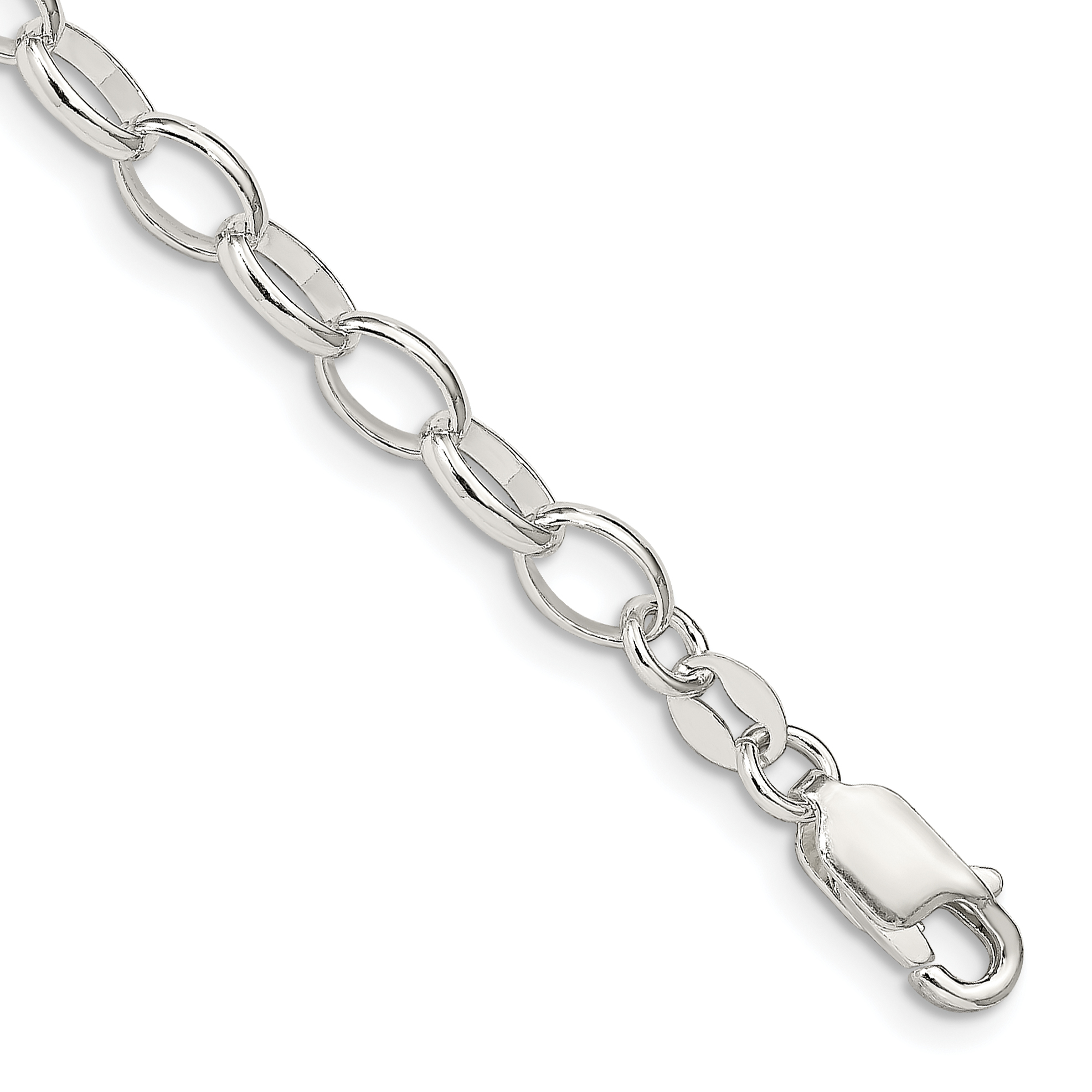 Sterling Silver 5mm Fancy Rolo Chain (QFC88-7)