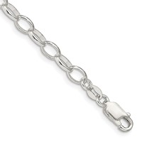 Sterling Silver 5mm Fancy Rolo Chain view 1