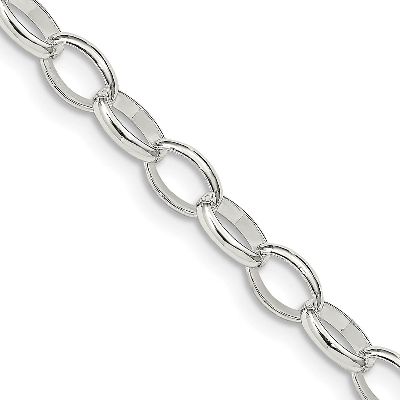 Sterling Silver 5mm Fancy Rolo Chain (QFC88-24)