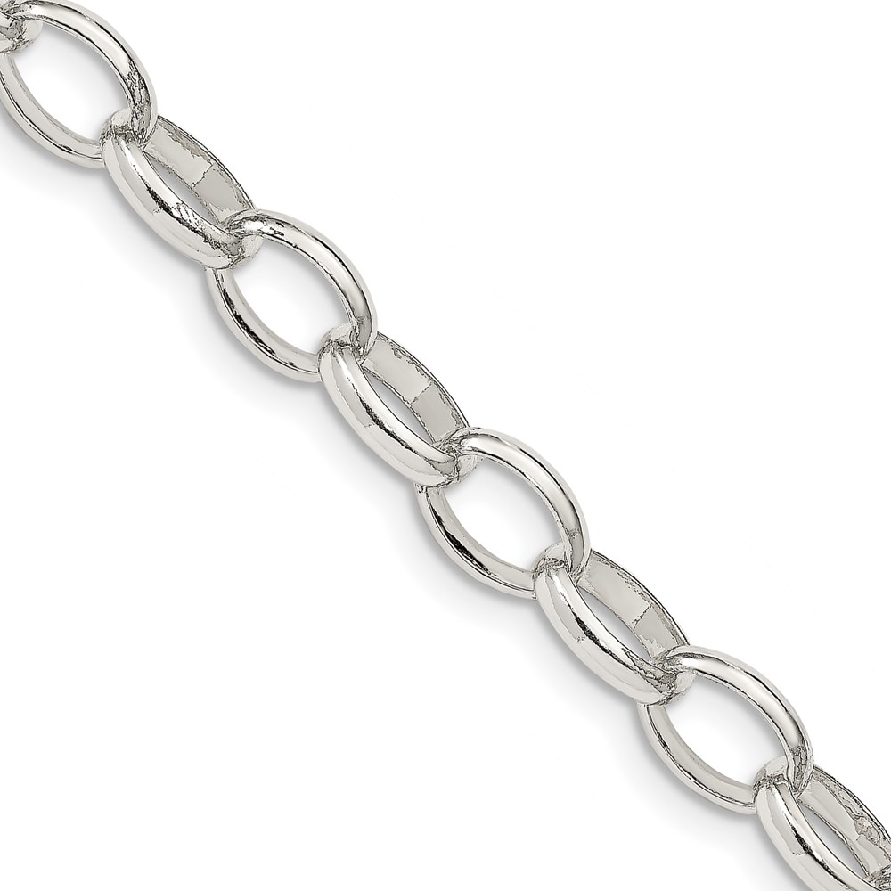 Sterling Silver 8mm Fancy Rolo Chain (QFC89-16)