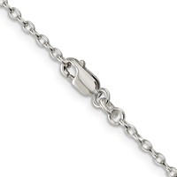 Sterling Silver 2.25mm Oval Cable Chain view 3