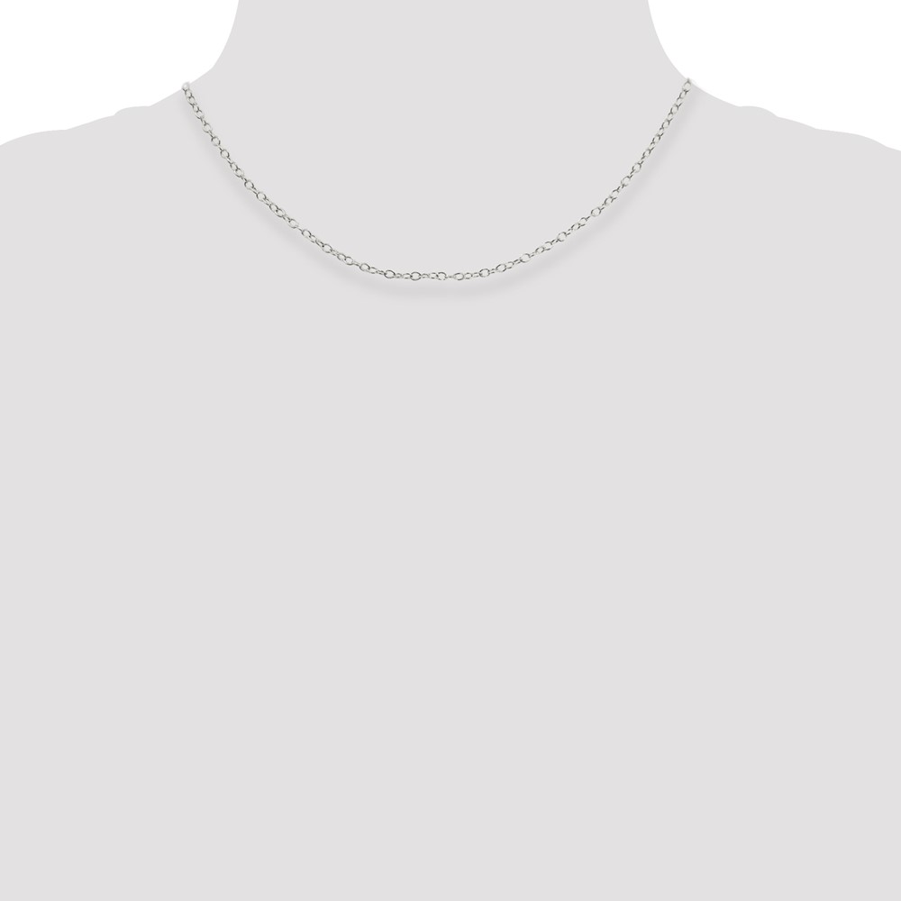 Sterling Silver 2.25mm Oval Cable Chain (QFC93-16)