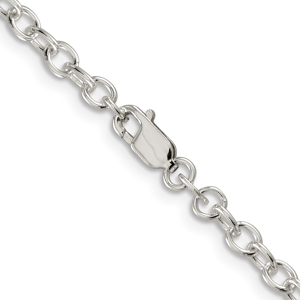 Sterling Silver 3.75mm Oval Cable Chain (QFC94-16)