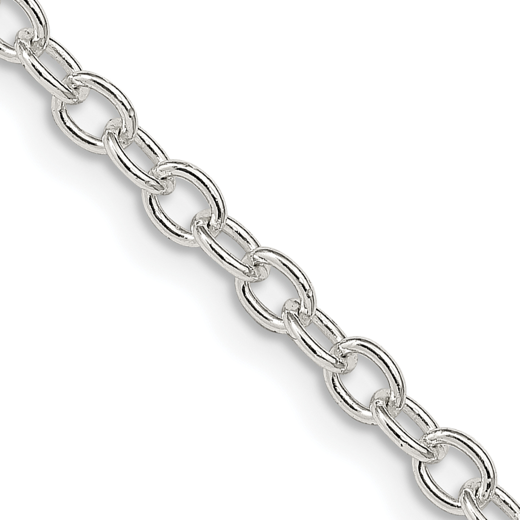 Sterling Silver 3.75mm Oval Cable Chain (QFC94-16)