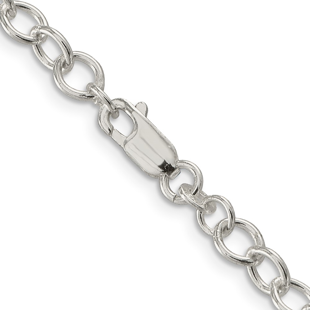 Sterling Silver 5.3mm Oval Cable Chain (QFC95-20)