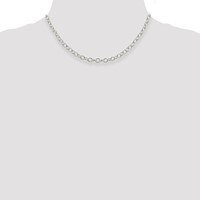 Sterling Silver 5.3mm Oval Cable Chain view 4
