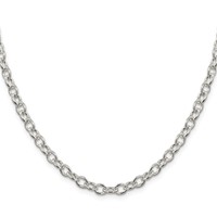 Sterling Silver 5.75mm Oval Cable Chain view 2